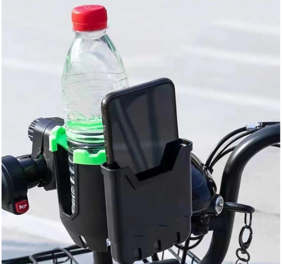 Підстаканник для велосипеда/коляски з утримувачем телефону, поворот на 360° Чорний Бровари - фото 5