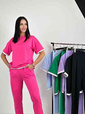 Летний трикотажный костюм-двойка 