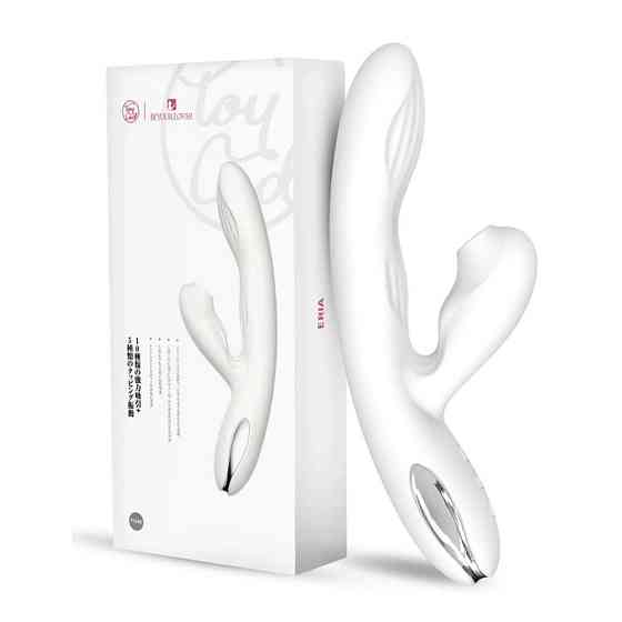 Вибратор-кролик с вакуумной стимуляцией BeYourLover Eria с подогревом, белый Sex Aura Киев