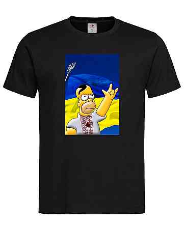 Футболка з патріотичним принтом "Гомер Сімпсон" Городище