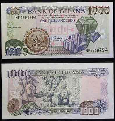 ГАНА 32h GHANA 1000 CEDIS 2002 Unc Полтава