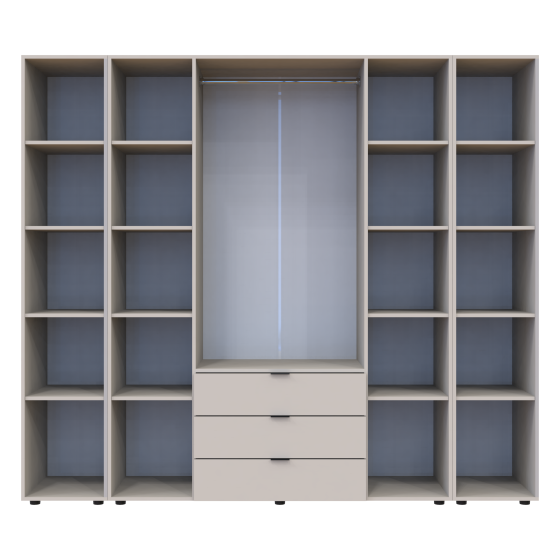 Комплект шкафов для одежды Doros Гелар (3 шт.) 231,4х49,5х203,4 см Кашемир (DRS-011247) Львов