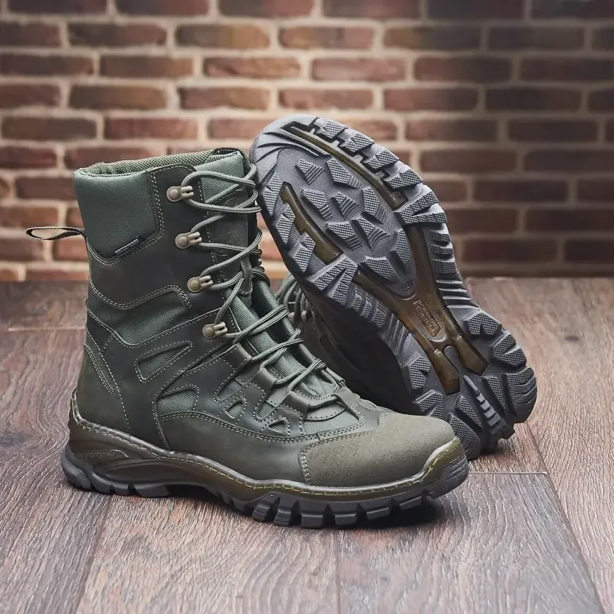 Берцы зимние хаки теплые PREDATOR-8011 водонепроницаемые тактические военные ботинки ЗСУ 47(31см) Харьков - изображение 5
