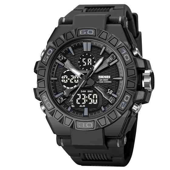 Стильные армейские часы SKMEI 2220BK, Часы рыбака охотника Армейские с водонепроницаемостью CZ-48 Ивано-Франковск