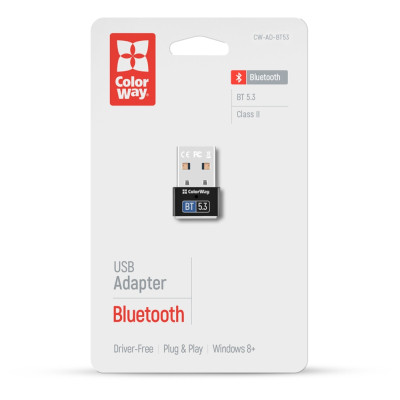 Bluetooth-адаптер ColorWay BT 5.3 (CW-AD-BT53) Винница - изображение 10