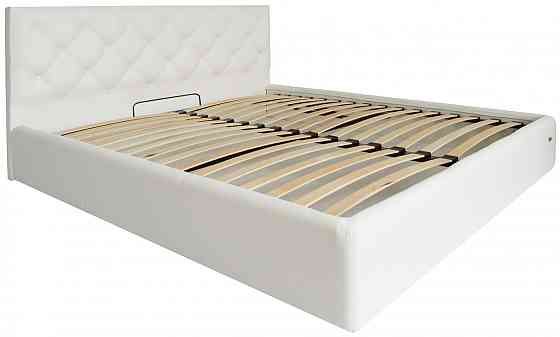 Ліжко Двоспальне Bristol Comfort 160 х 190 см Madrit-0920 З підйомним механізмом та нішою для білизни Білий Дніпро