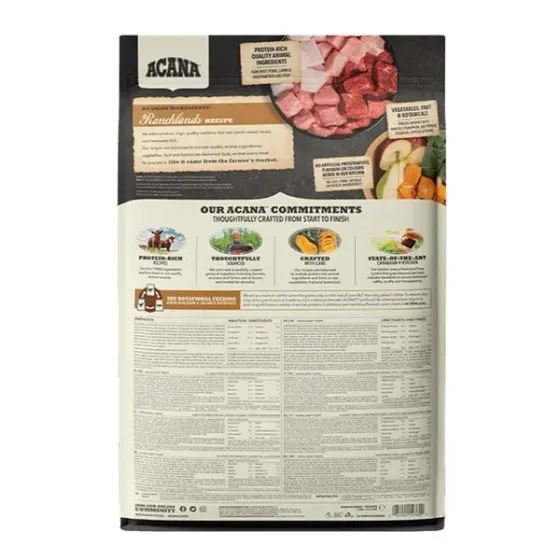 Acana Ranchlands Recipe (Акана Ранчлендс Рецип Говядина) сухой корм для собак всех пород на всех стадиях 2 кг. Запорожье