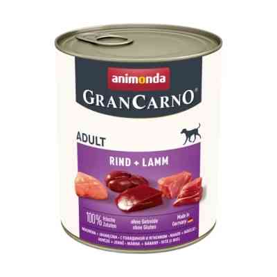 Консервы для собак Animonda GranCarno Adult Beef + Lamb 800 г (4017721827423) Винница