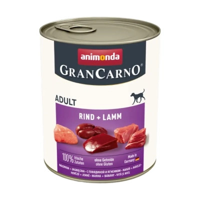 Консерви для собак Animonda GranCarno Adult Beef + Lamb 800 г (4017721827423) Вінниця - фото 1