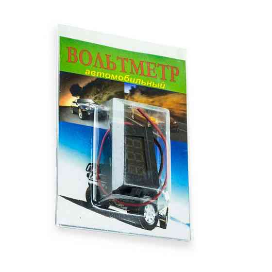 Вольтметр с дисплеем врезной с проводом 12В МАРС Мукачево