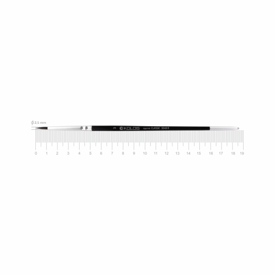 Кисть белка круглая Classic 3049R No 3 короткая ручка KOLOS Киев
