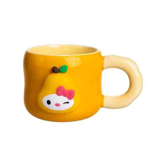 Кубок порцелянова з магнітом Sanrio 400 (мл) подарункова кружка прикольна чашка для дітей на подарунок Помаранчевий FM-37B Київ