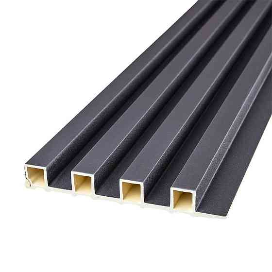 Декоративная черная стеновая рейка Киев