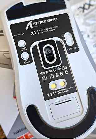 Ведмедик ATTACK SHARK X11 біла, 65 годин на одному заряді. Київ