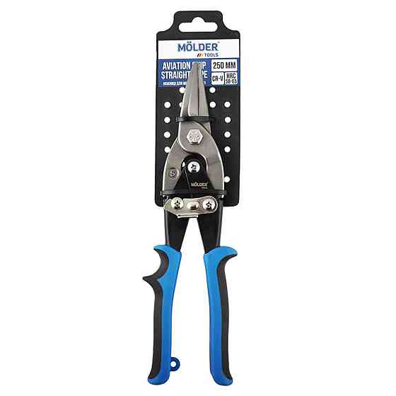 Ножиці Molder по металу прямі 60Cr-V 250мм, двокомпонентна ручка Киев