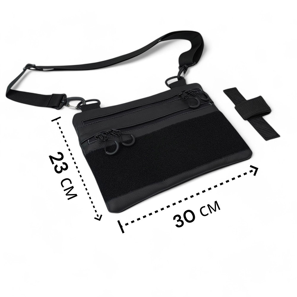 Тактична сумка з шевроном, Рюкзак через плече військова барсетка, Чоловічі сумки через плече KD-78 Львів - фото 6