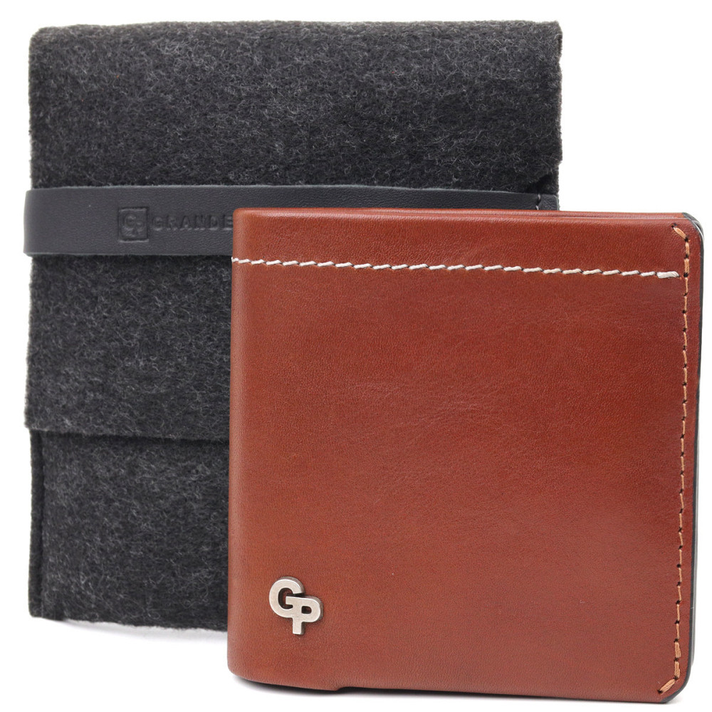 Превосходный кожаный мужской кошелек Grande Pelle 11425 Коричневый Киев - изображение 8