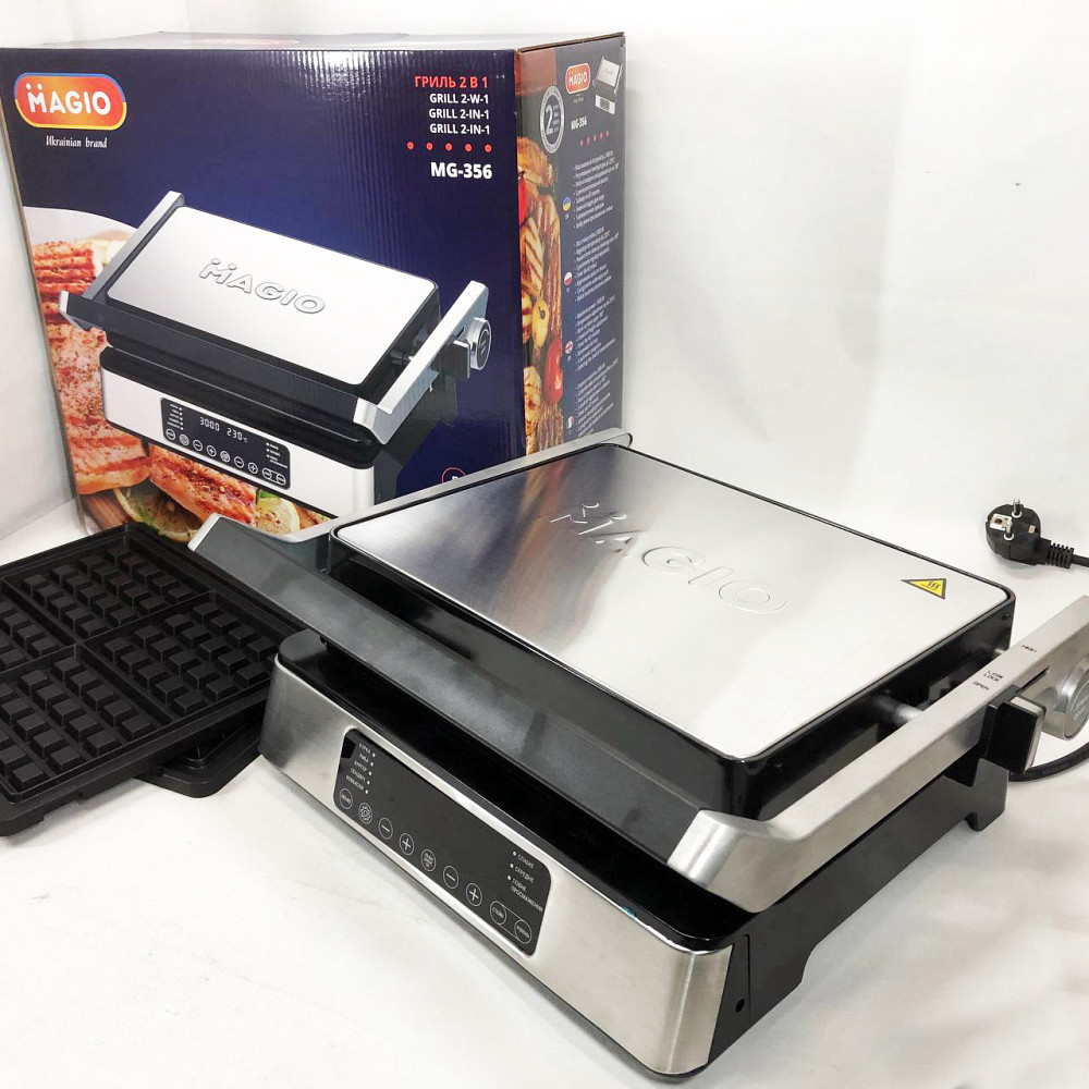 Кухонные бутербродницы, Настольный электрогриль для стейков, Сендвичница бытовая электрическая UW-55 Львов - изображение 15