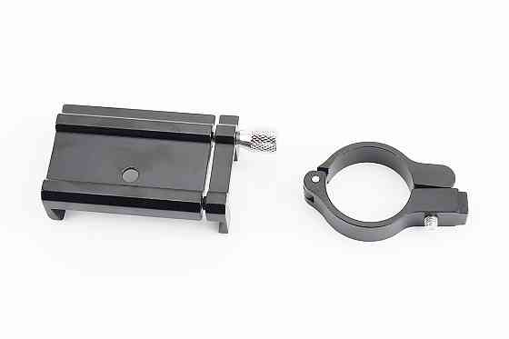 Тримач телефону на кермо алюмінієвий, ширина 55-100мм регульована, чорний G-81 Київ