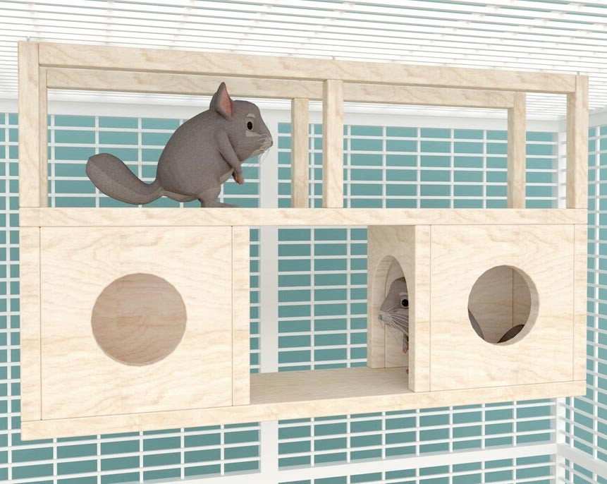 Домик для шиншиллы 