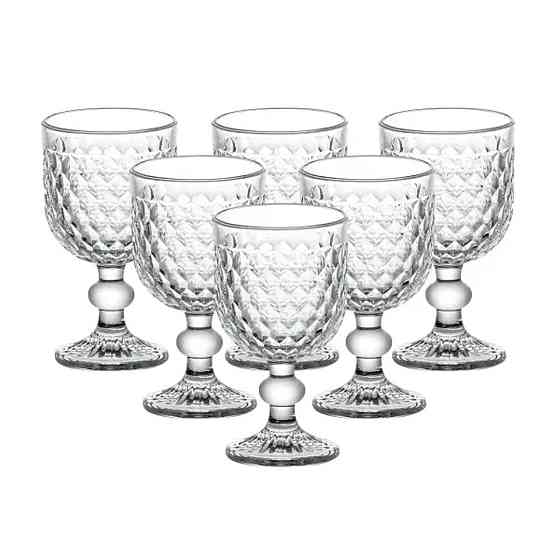 Набір келихів для вина 6 штук скляні HP4152 Київ