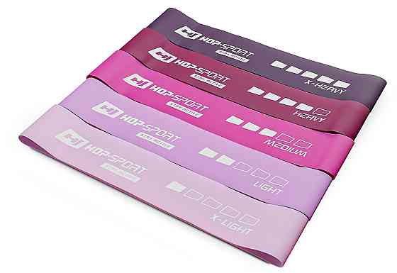 Набір резинок для фітнесу Hop-Sport 600x50мм HS-L650RLP рожевий Киев