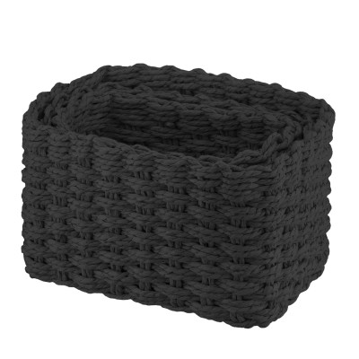 Кошик для зберігання Ardesto Prestigio Плетені Чорні 3 шт. 3.3 / 2.2 / 1.4 л (ARHC2505BL) Вінниця - фото 3