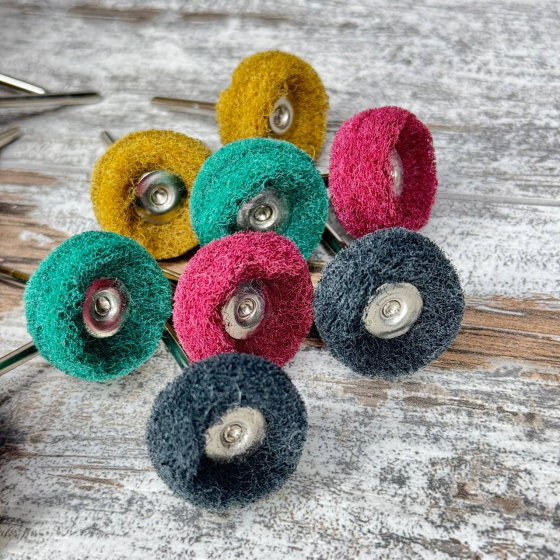 Набор полировальных кругов Ø25 мм для дремеля: абразивные 20 шт и войлочные 5 шт для гравера Киев