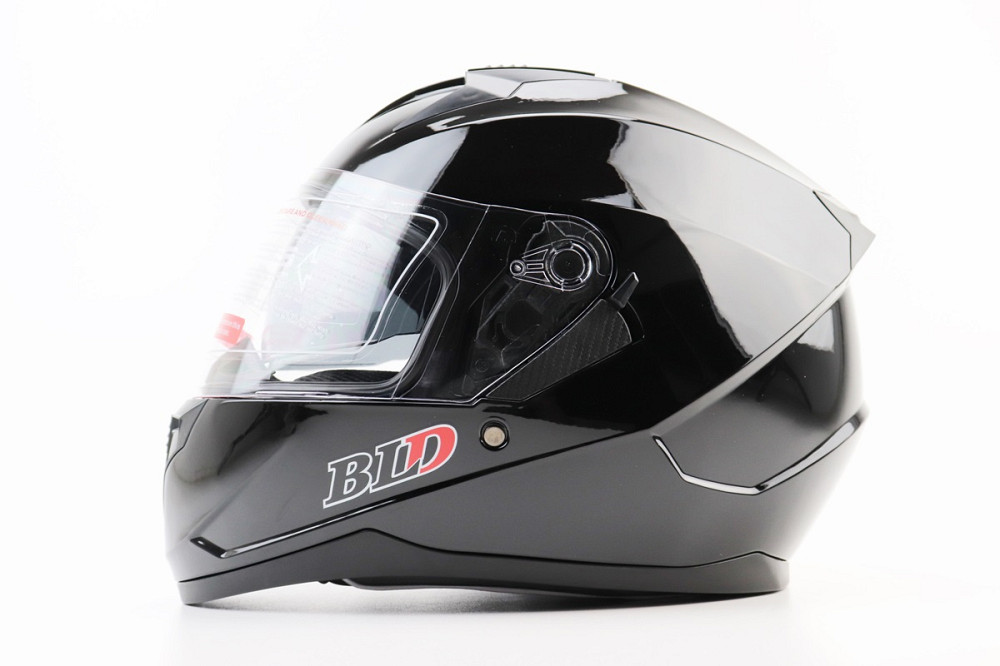 Шолом інтеграл, закритий (сертифікація DOT)+відкидні окуляри BLD-M67 М (57-58см), ЧОРНИЙ глянець Киев - изображение 4
