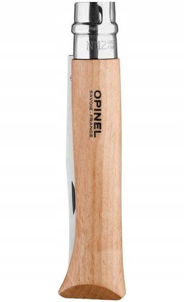 Кухонний Ніж складаний зубчастий Opinel No.12 "Inox Natural" (002441) Нержавіюча сталь Нововолинськ - фото 3