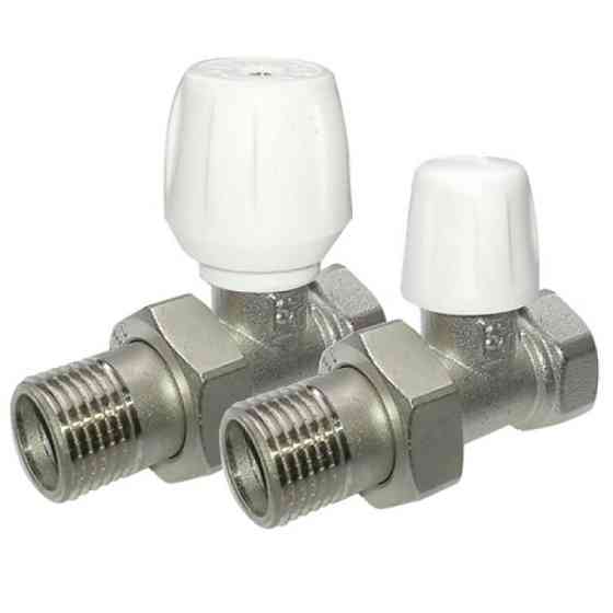 Набор кранов для радиатора прямой под вентиль+ прямой под ключ 1/2 Britolli Харьков