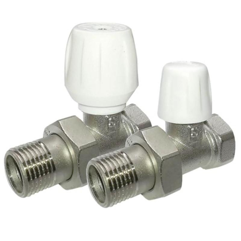 Набор кранов для радиатора прямой под вентиль+ прямой под ключ 1/2 Britolli Харьков - изображение 1