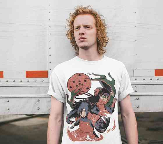 Футболка мужская аниме Наруто оверсайз (S/M/L) Черний AnimeJ0836 Днепр