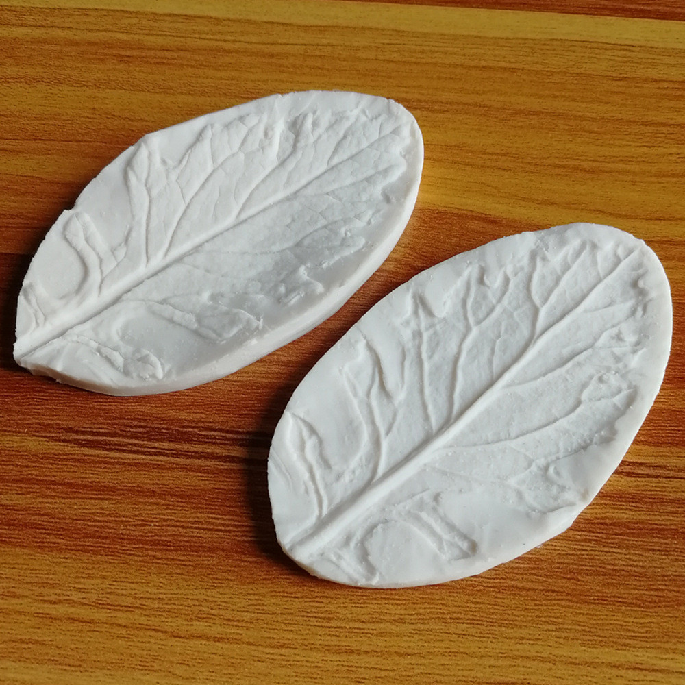 Молд силиконовый Листья цинерарии 92 на 55 мм белый Киев - изображение 4