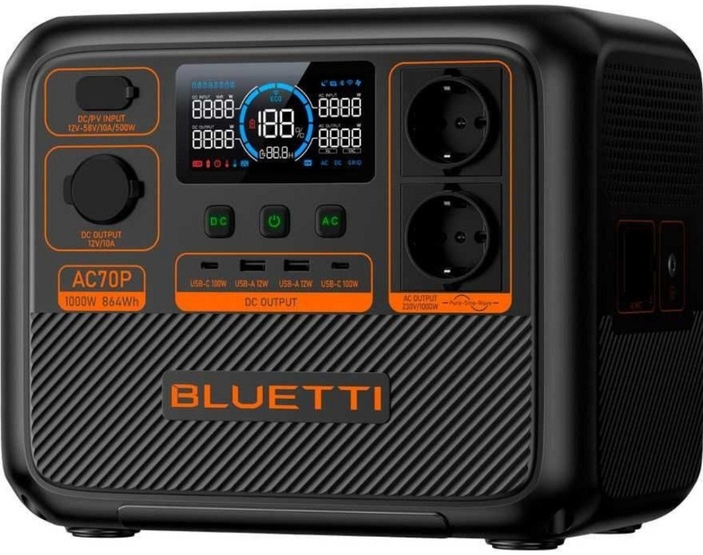 Зарядная станция BLUETTI AC70P (864Wh | 1000W) Харьков - изображение 3