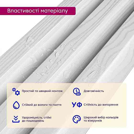 Декоративная стеновая рейка Киев