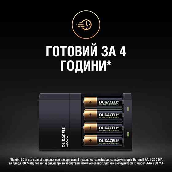 Зарядное устройство Duracell CEF14 + 2AA1300 + 2AAА750 (6307261) Киев