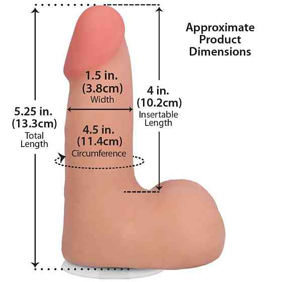 Фалоімітатор Doc Johnson The Realistic Cock ULTRASKYN - 5" with Balls Vanilla (надрив паковання!!!) Sex Aura Київ