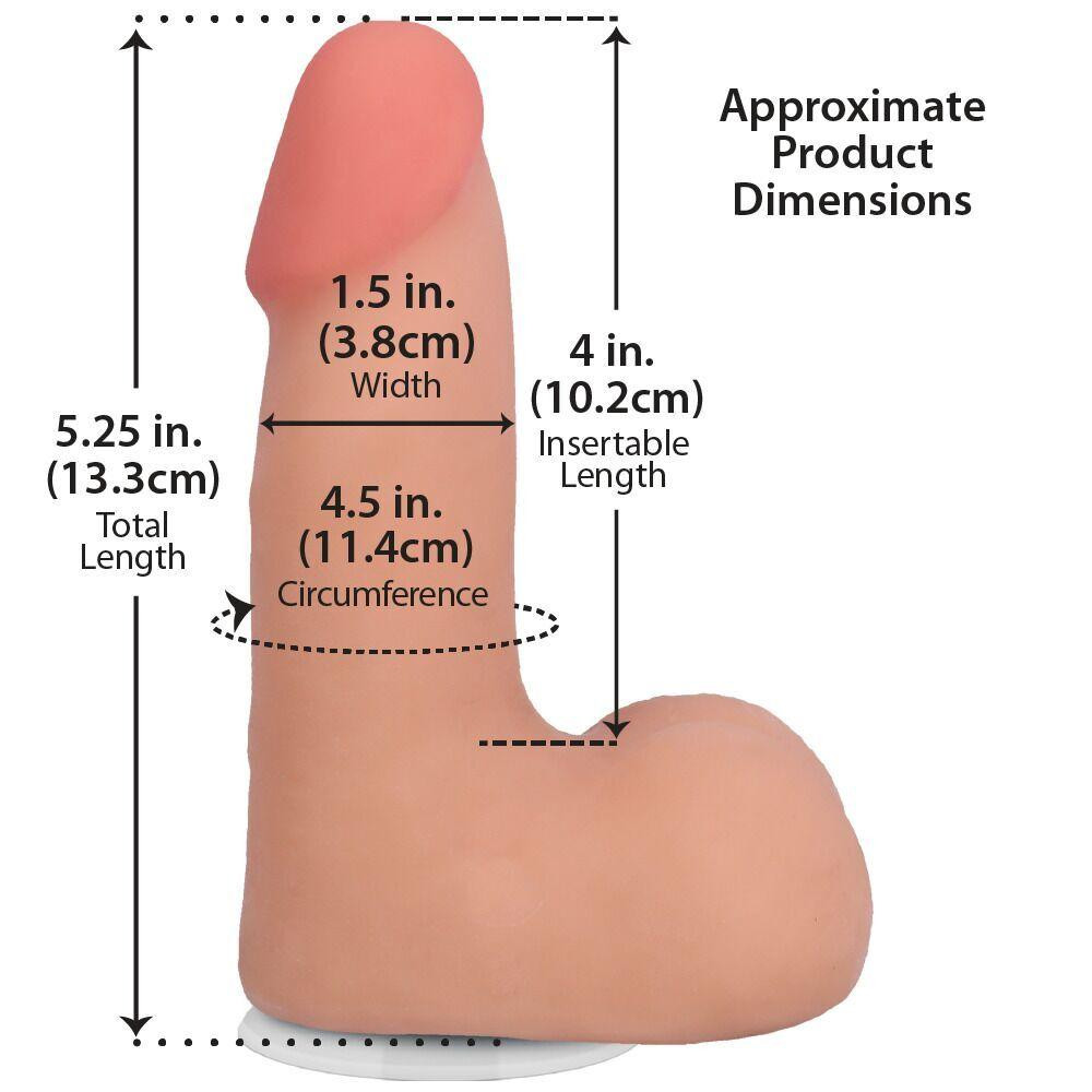 Фалоімітатор Doc Johnson The Realistic Cock ULTRASKYN - 5" with Balls Vanilla (надрив паковання!!!) Sex Aura Київ - фото 6