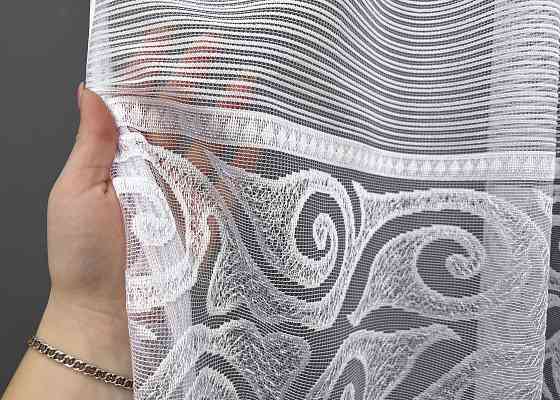 Кухонная арка VR-Textil № 000к жаккард белый 300х185 см (51-259) Киев