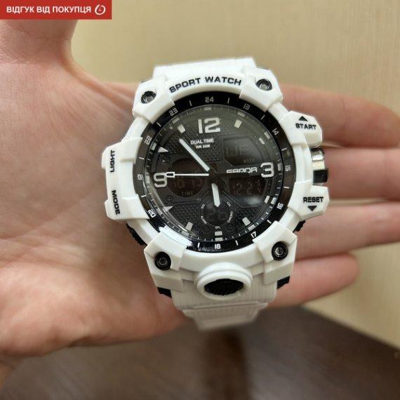 Чоловічий наручний годинник Sanda Snow (Білий) Вінниця - фото 8