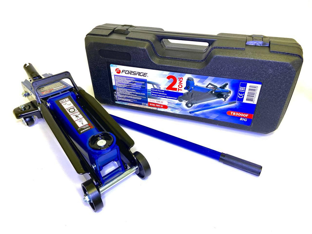 Домкрат підкатний 2т (130-380мм) гідравлічний у кейсі Forsage F-T83000F Одесса - изображение 1