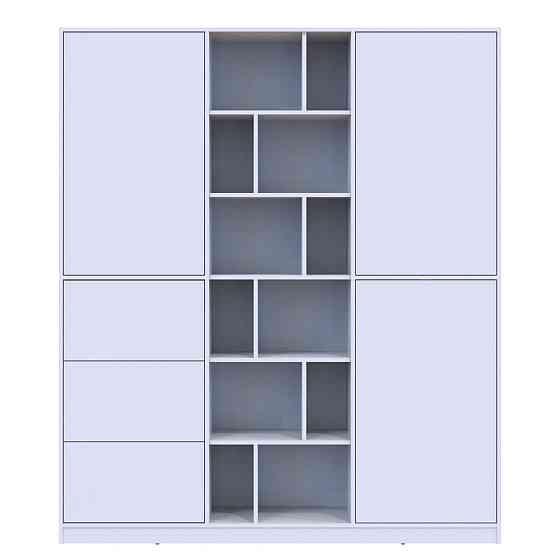 Шафа для одягу з висувними ящиками Doros Морган 180х38,5х210 см Білий (DRS-011220) Львів