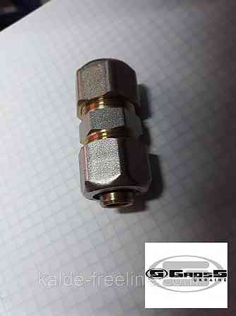 Муфта соединительная 26*26 для металлопластиковой трубы Gross (усиленная) Харьков