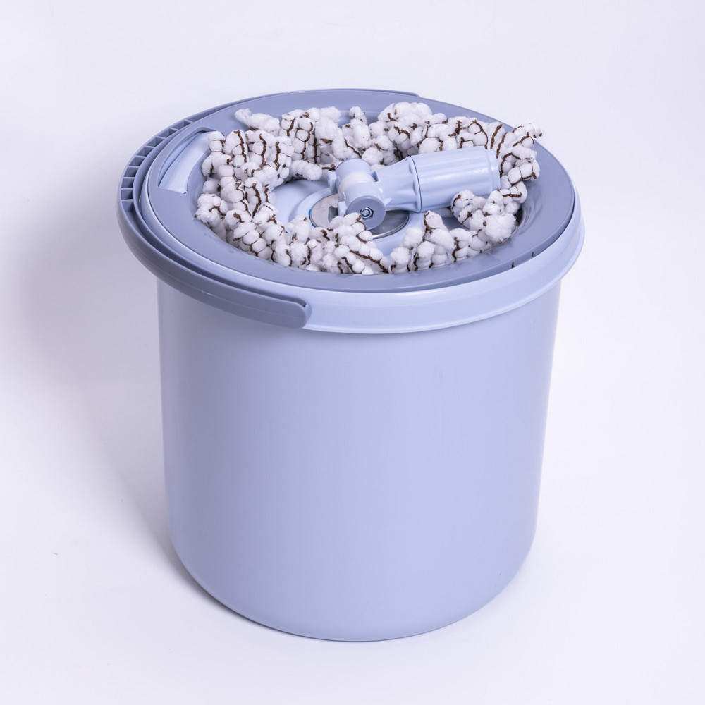 Household Набір для вологого прибирання з круглою телескопічною шваброю з мікрофібри та відром Коломыя - изображение 9