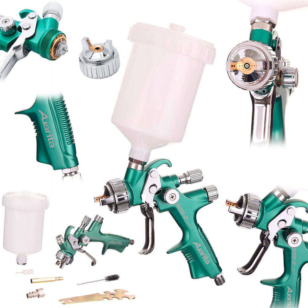 Фарбопульт пневматичний LVLP верх.пласт.бачок 600мл, 1,4мм AUARITA 898-2-1.4LP Одеса - фото 3