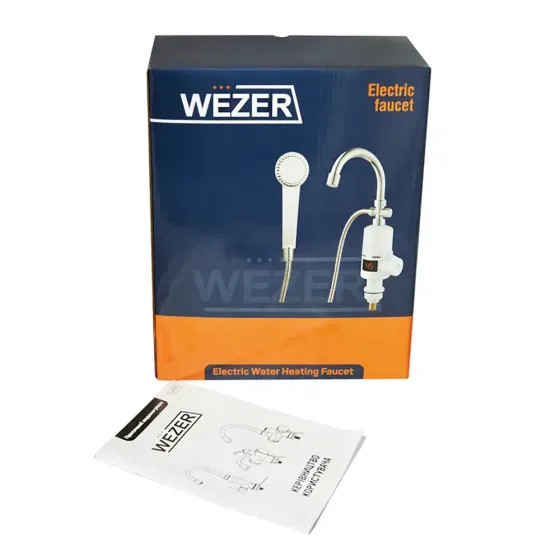 Проточный кран водонагреватель WEZER SDR-B05ST с душевой лейкой Киев