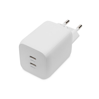 Зарядний пристрій Digitus 2xUSB-C PD65W GaN (DA-10063) Вінниця - фото 1