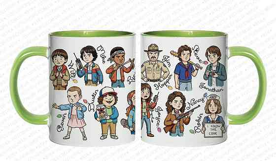 ☕ Чашка з головними героями серіалу «Дивні дива» (Stranger Things) Одеса