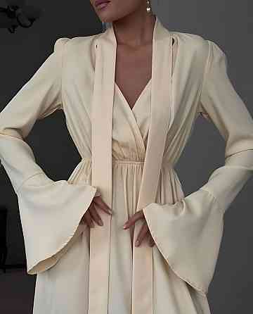 Жіноче романтичне приталене плаття костюмка Жовтий Одеса